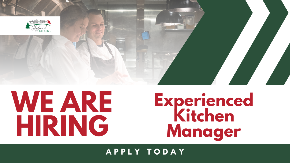Now Hiring – Experienced Kitchen Manager